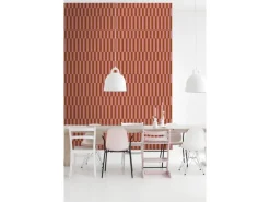 Hot ESTAhome Tapete Streifen und Rot 50 x 900 cm Rosa