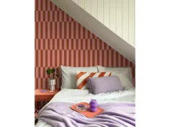 Hot ESTAhome Tapete Streifen und Rot 50 x 900 cm Rosa