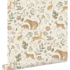 Online ESTAhome Tapete Wald Mit Waldtieren 7401 Crême-Weiß und Beige 53 cm x 1005 m