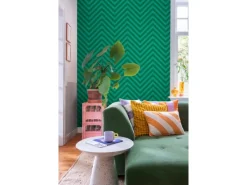 Hot ESTAhome Tapete Zickzackmuster 50 x 900 cm Grün