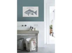 ESTAhome Wandtattoo Fisch Blau 70 x 46,5 cm 159037