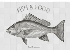 ESTAhome Wandtattoo Fisch Schwarz 70 x 46,5 cm 159036