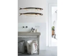 New ESTAhome Wandtattoo Fische Grau 97 x 48,5 cm 159030