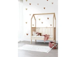 ESTAhome Wandtattoo Herzchen Terrakotta Rosa und Beige 47,5 cm x 66 cm 156112