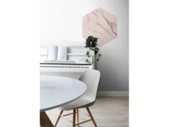 Hot ESTAhome Wandtattoo Marmor-Optik Graurosa 70 x 81 cm 159003