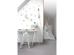 ESTAhome Wandtattoo Sternenhimmel Sandbraun und Terrakotta 47,5 cm x 66 cm 156110