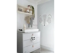 Outlet ESTAhome Wandtattoo Tierköpfe Grau und Blau 70 x 51 cm 158967