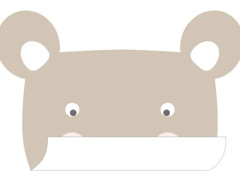 ESTAhome Wandtattoo Tierköpfe Beige 70 x 55 cm 158972