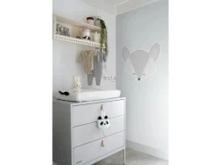 New ESTAhome Wandtattoo Tierköpfe Hellgrau 70 x 48 cm 158968