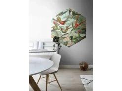 ESTAhome Wandtattoo Vögel Dschungelgrün 140 x 161 cm 159023