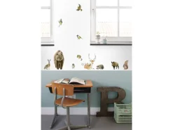 ESTAhome Wandtattoo Waldtiere Braun 47,5 cm x 66 cm 156102