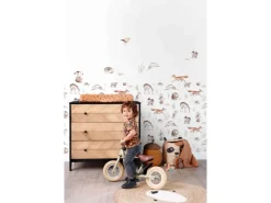 Best ESTAhome Wandtattoo Waldtiere Braun 33 cm x 47,5 cm 156116