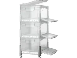 Clearance Eurobox-System Box Flap Side 60 x 40 x 32 cm Transparent