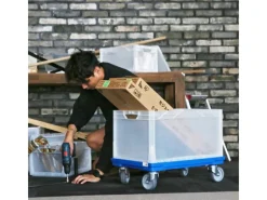 Discount Eurobox-System Box Vollwand 60 cm x 40 cm x 32 cm Grau