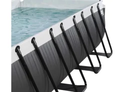 Online Exit Toys Exit Black Leather Pool Schwarz 400 x 200 x 122 cm m. Sandfilterpumpe, Abdeckung