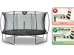 New Exit Toys EXIT Silhouette Trampolin D366cm - schwarz