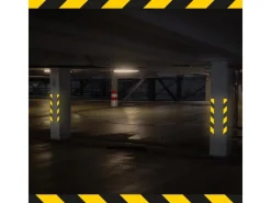 Hot eyepower Reflektor Warnklebeband Schwarz-Gelb 5 x 300 cm Selbstklebend