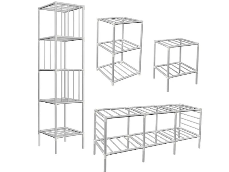 eyepower XL Kleiderschrank System 2 Schubladen 178 x 128 x 44,5 cm