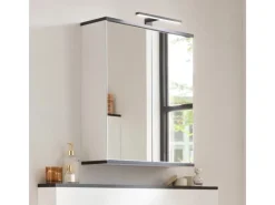 Sale Fackelmann LED-Aufsatzleuchte TE-A 30 cm x 10,5 cm x 4,6 cm Schwarz Matt