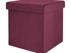 Best Falt-Hocker Dark Wonder 38 cm x 38 cm x 38 cm Magenta
