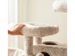 Feandrea Kratzbaum 135 cm Braun-Weiß