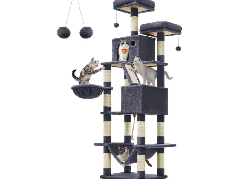 New Feandrea Kratzbaum 206 cm Rauchgrau