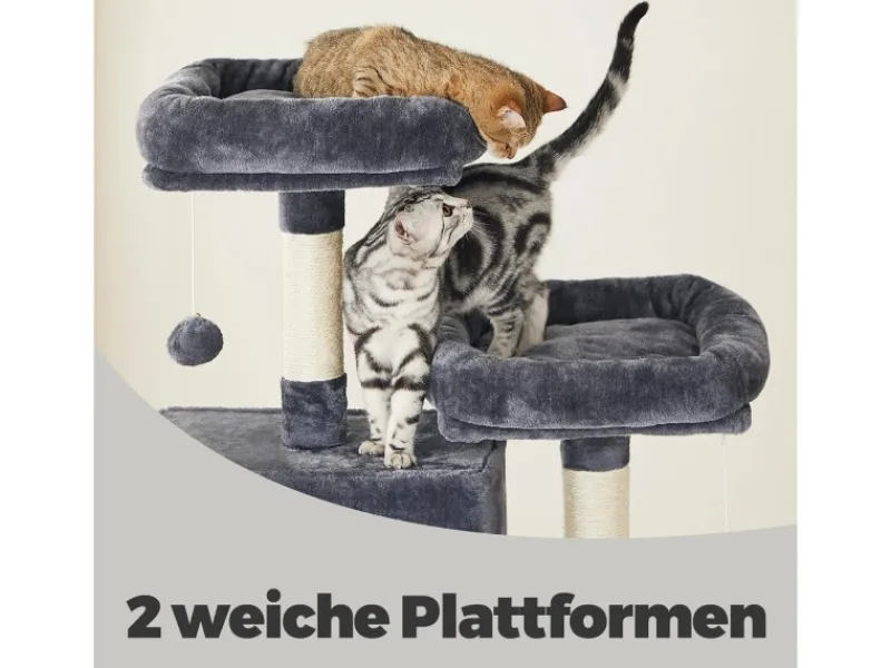 New Feandrea Kratzbaum 206 cm Rauchgrau