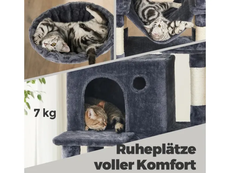 New Feandrea Kratzbaum 206 cm Rauchgrau