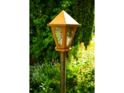 Online Ferrum Art Design Laterne mit Acrylglas 156 cm x 31 cm Rostoptik