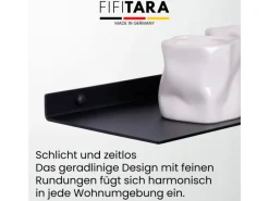 Outlet FIFITARA Wandregal 60cm 2er Set Aus Stahl Schwarz Pulverbeschichtet Schweberegal Wandboard Bücherregal Metallregal Mit Dübeln Und Schrauben