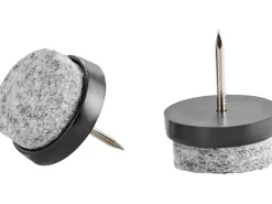 Best Filzgleiter mit Stift Ø 24 mm 24 Stück Schwarz