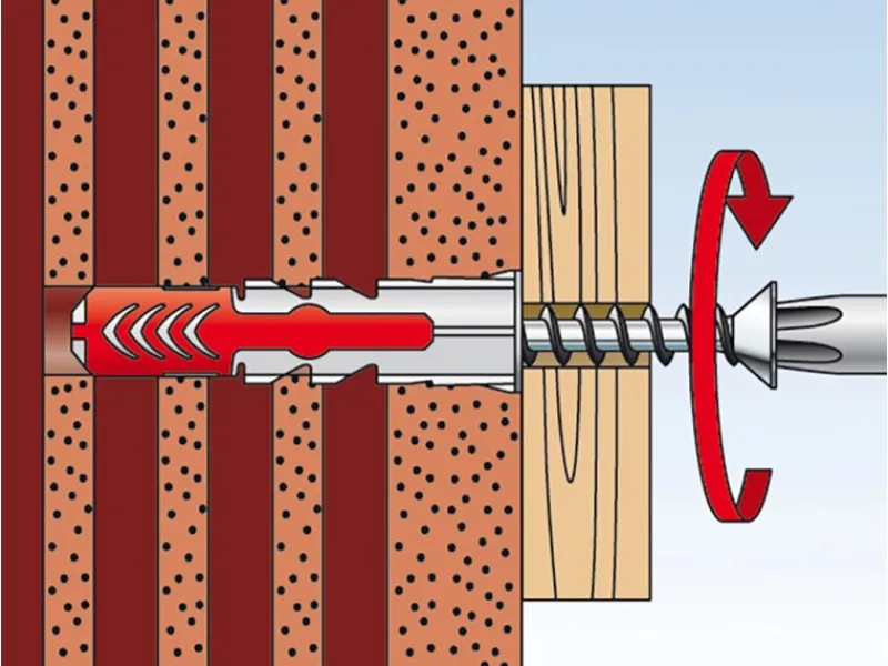 Fischer Duopower 8 x 65 S K Dübel mit Schraube je 4 Stück