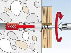 Fischer Duopower 8 x 65 S K Dübel mit Schraube je 4 Stück