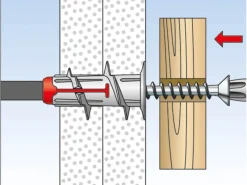Fischer Gipskartondübel Duoblade S mit Spanplattenschraube je 20 Stück