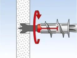 Fischer Gipskartondübel Duoblade S mit Spanplattenschraube je 20 Stück