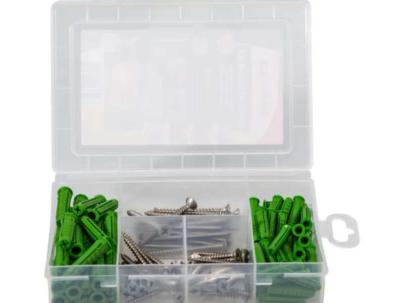 Discount Fischer Meister-Box Rund ums Haus rostfrei + Schraube (120 Teile)