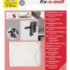 fix-o-moll Klettpunkte selbstklebend 4 Sets Weiß 35 mm