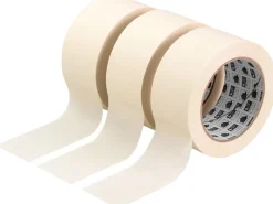 Best Flachkrepp Klebeband-Set Beige 3 x 50 m x 50 mm