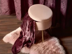 Fleece-Decke Blush Bordeaux 150 cm x 200 cm Lila