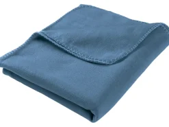 Sale Fleecedecke Uni 130 cm x 160 cm Blau