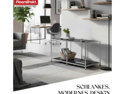 Hot Floordirekt Metallregal Concept Epure MK-016 Sideboard 78 x 40 x 46 cm Schwarz