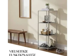 Floordirekt Metallregal Concept Epure MK-005 Verchromt 30 x 30 x 89 cm