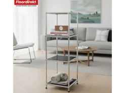 Floordirekt Metallregal Concept Epure MK-005 Verchromt 30 x 30 x 89 cm