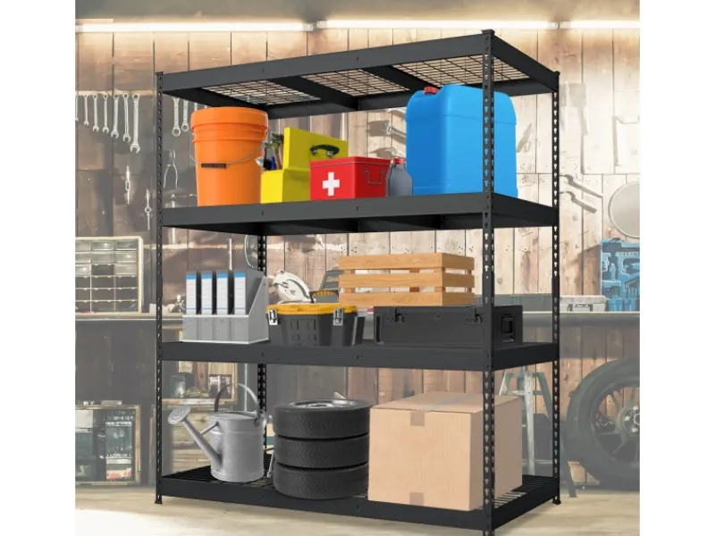 Floordirekt Schwerlastregal Yukon Rivet 4 Böden 160 x 150 x 80 cm