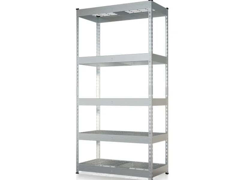 Floordirekt Schwerlastregal Yukon Rivet 5 Böden 180 x 90 x 45 cm