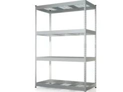 Outlet Floordirekt Schwerlastregal Yukon Rivet 4 Böden 180 x 120 x 60 cm Verzinkt