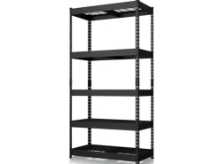 Clearance Floordirekt Schwerlastregal Yukon Rivet 5 Böden 180 x 90 x 45 cm Schwarz