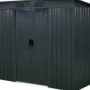 Floraworld Metall-Gerätehaus Anthrazit 2,69 m²