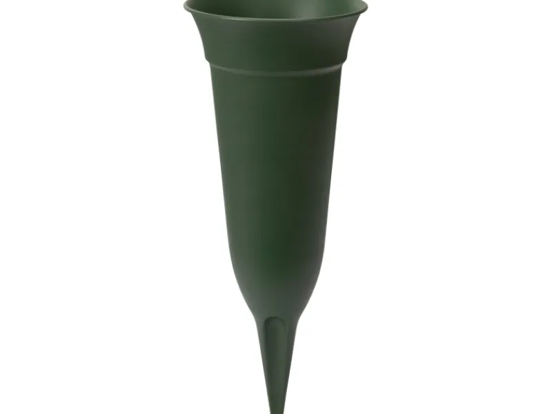 Florus Grabvase 32 cm grün