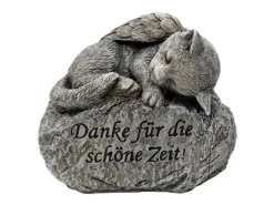 FlowerPower Flower Power Grabdekoration Memoria Hund und Katze auf Stein 2-fach Sortiert